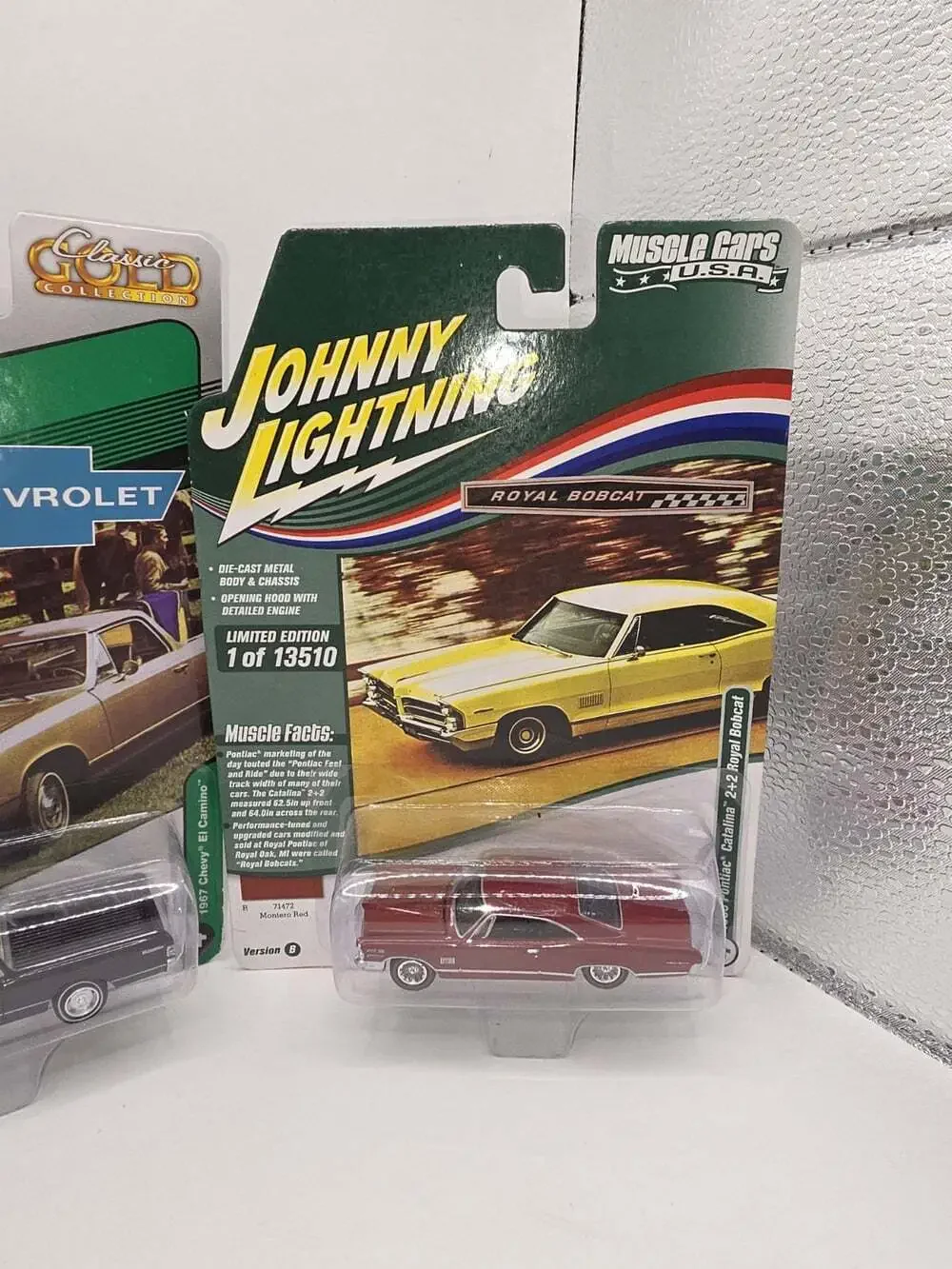 Johnny Lightning 1967 Chevrolet El Camino Corvette 1965 Pontiac Catalina 1:64